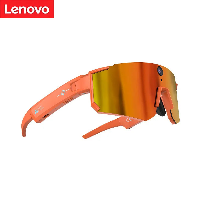 Lenovo AI Smart Camera Glasses with Anti-Shake Recording for Cycling & Outdoor Sports