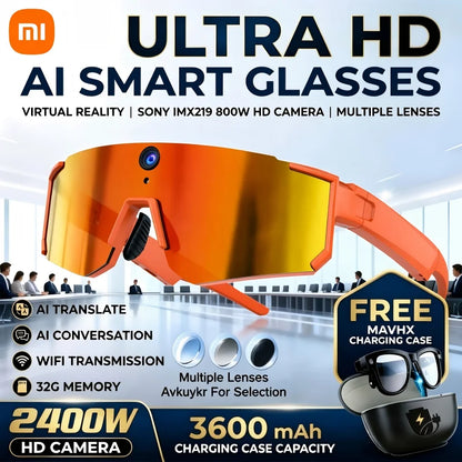 Xiaomi AI Smart Glasses with 1080P Camera, 8MP Photos, Dual Mic & 32GB Storage