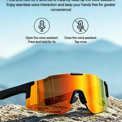 Lenovo Bluetooth Smart Audio Glasses for Cycling, Driving & Sports