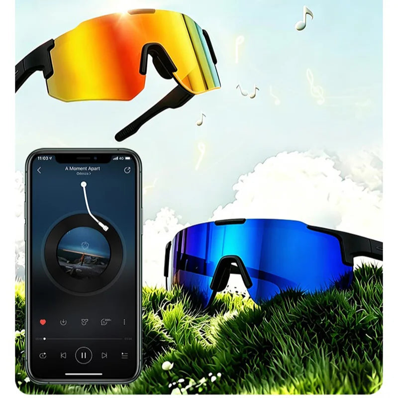 Lenovo Bluetooth Smart Audio Glasses for Cycling, Driving & Sports