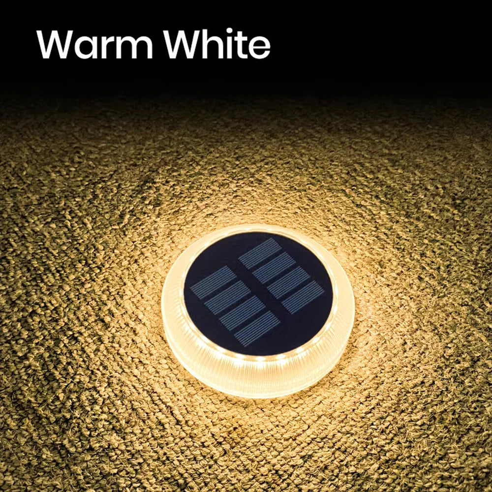 Solar Driveway Lights Solar Dock Lights Blue Solar Deck Lights Outdoor IP68 Waterproof Stick Pathway Outdoor Solar Deck Lights