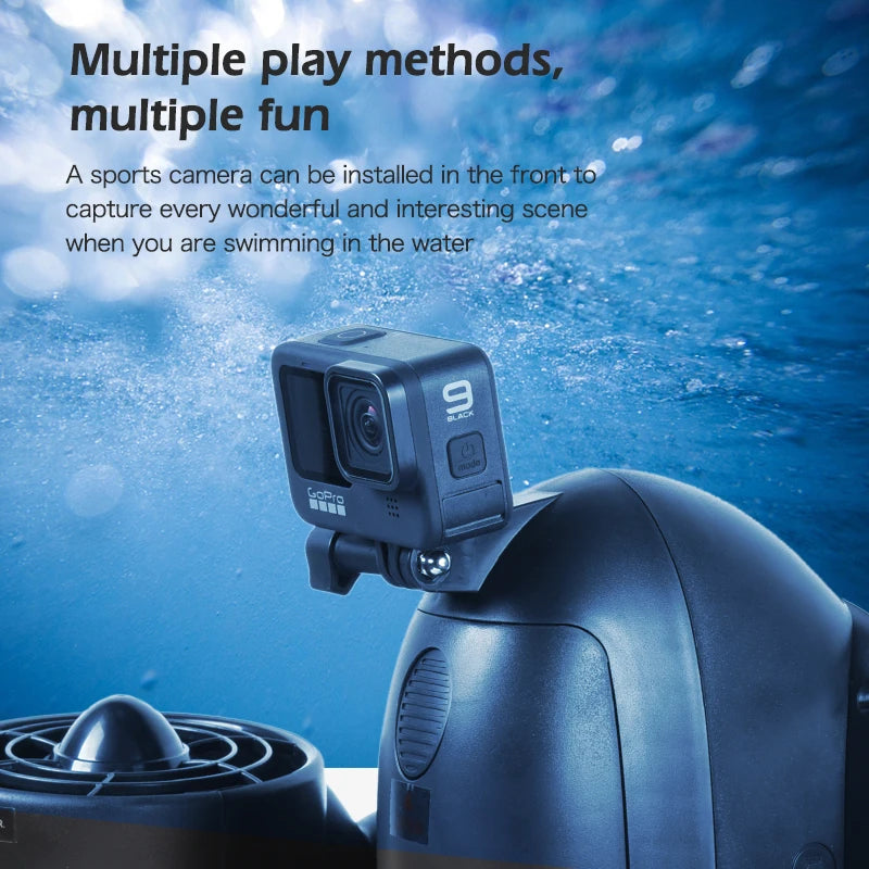 26.4LB Strong Thrust Underwater Scooter, 600W Motor 3.4MPH Speed, 45Min Runtime 2 Speed Modes, Portable Sea Dive Booster for Snorkeling Pool Ocean