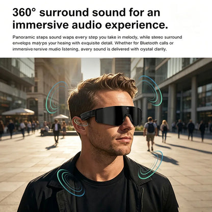Lenovo AI Smart Camera Glasses with Anti-Shake Recording for Cycling & Outdoor Sports