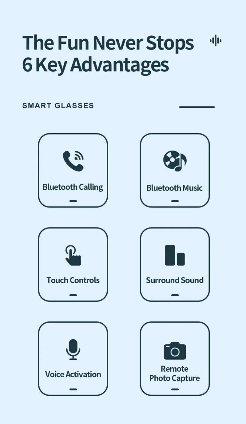 Lenovo Bluetooth Smart Audio Glasses for Cycling, Driving & Sports