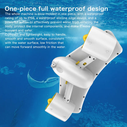 26.4LB Strong Thrust Underwater Scooter, 600W Motor 3.4MPH Speed, 45Min Runtime 2 Speed Modes, Portable Sea Dive Booster for Snorkeling Pool Ocean