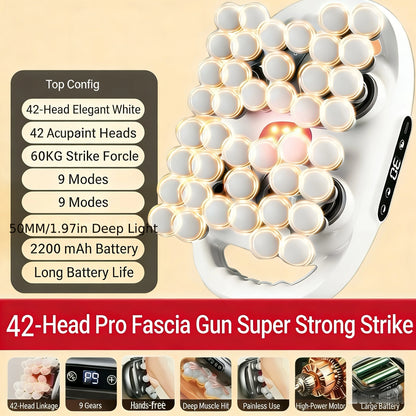 6-Head Deep Tissue Massage Gun for Full Body Muscle Recovery