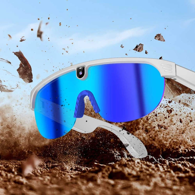 AI Smart HD 800W Camera Bluetooth Call Translation Video with Translation Sunglasses Call Music HD Color Change Sports Glasses